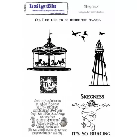 IndigoBlu Gumibélyegző Skegness Gumibélyegző A5 Rubber Stamp (1 csomag)