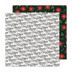   Scrapbook papír 12" (30 cm), Christmas Greetings  / AC - Crate Paper - Busy Sidewalks   
 (1 ív)