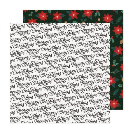 Scrapbook papír 12" (30 cm), Christmas Greetings  / AC - Crate Paper - Busy Sidewalks   
 (1 ív)