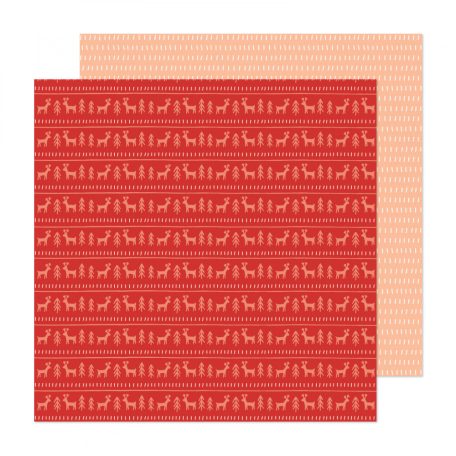 Scrapbook papír 12" (30 cm), Sweater Weather  / AC - Crate Paper - Busy Sidewalks   
 (1 ív)