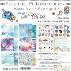   Papírkészlet 8" (20 cm), Creative Young - Cosmic Adventures / Craft O'Clock Special Paper Collection Set (1 csomag)