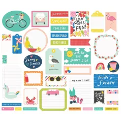   Kivágatok , Journal Bits / Simple Stories Sunkissed (1 csomag)