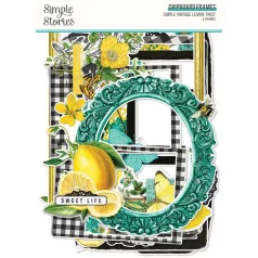   Chipboard , Chipboard Frames / Simple Stories Lemon Twist (1 csomag)