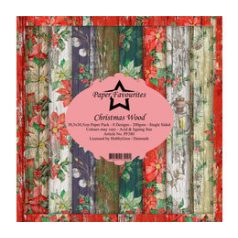   Papírkészlet 12" (30 cm), Christmas Wood / Simple and Basic Paper Pack (8 ív)