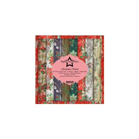 Papírkészlet 12" (30 cm), Christmas Wood / Simple and Basic Paper Pack (8 ív)