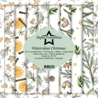   Papírkészlet 6" (15 cm), Watercolour Christmas / Simple and Basic Paper Pack (24 ív)