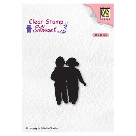 Szilikonbélyegző , Silhouettes Close Friends / NC  Clear Stamp (1 csomag)