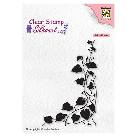 Szilikonbélyegző , Silhouettes Ivy / NC  Clear Stamp (1 csomag)