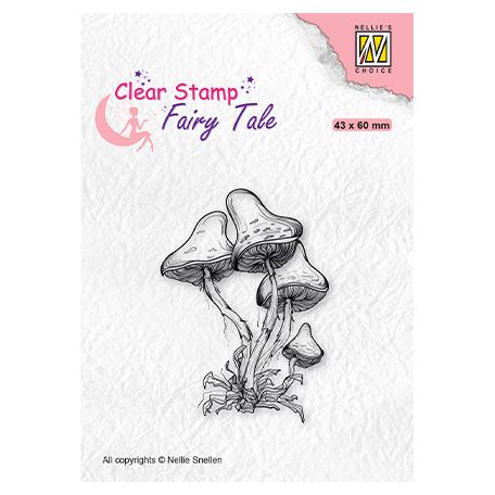 Szilikonbélyegző , Fairy Tale Mushrooms / NC  Clear Stamp (1 csomag)
