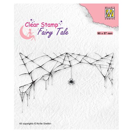 Szilikonbélyegző , Fairy Tale Spider and web / NC  Clear Stamp (1 csomag)