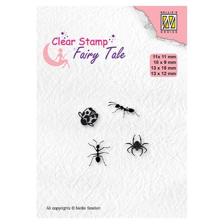 Szilikonbélyegző , Fairy Tale Insects / NC  Clear Stamp (1 csomag)