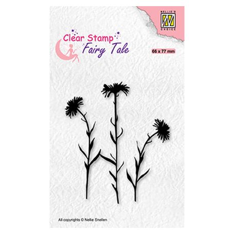 Szilikonbélyegző , Fairy Tale, Flower-1 / NC  Clear Stamp (1 csomag)