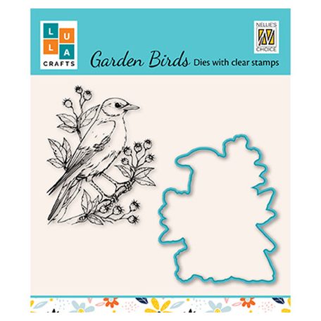 Vágósablon, bélyegzővel , Garden bird-1 / NC Cutting Die (1 csomag)