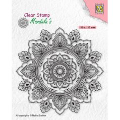   Szilikonbélyegző , Mandala Sunflower / NC  Clear Stamp (1 csomag)