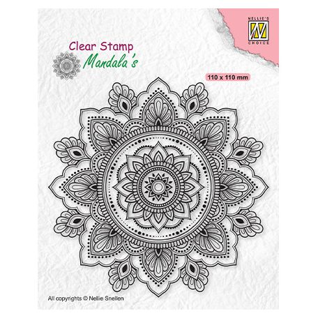 Szilikonbélyegző , Mandala Sunflower / NC  Clear Stamp (1 csomag)