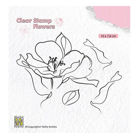 Szilikonbélyegző , Flowers Wild rose / NC  Clear Stamp (1 csomag)