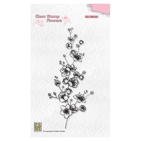 Szilikonbélyegző , Blooming branch blossom / NC  Clear Stamp (1 csomag)