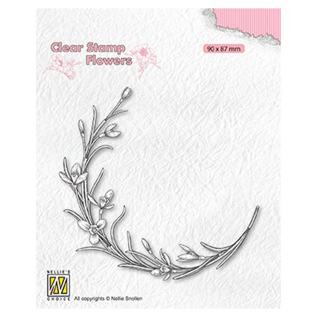 Szilikonbélyegző , Blooming twig / NC  Clear Stamp (1 csomag)