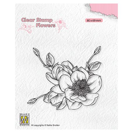 Szilikonbélyegző , Magnolia flower / NC  Clear Stamp (1 csomag)