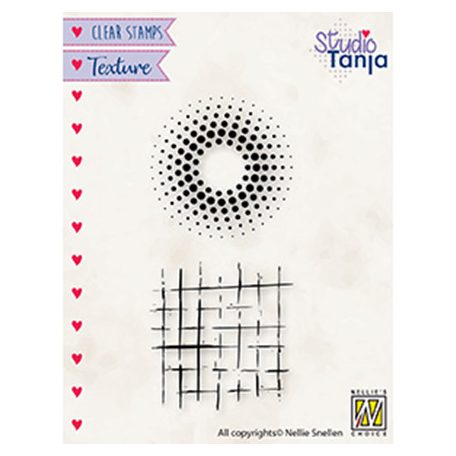 Szilikonbélyegző , Dots & squares / NC  Clear Stamp (1 csomag)