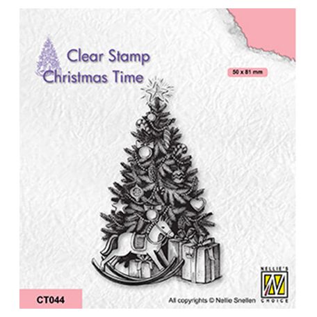 Szilikonbélyegző , Christmas tree and presents / NC  Clear Stamp (1 csomag)