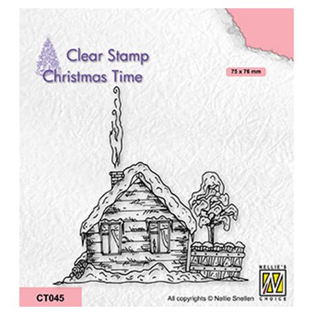 Szilikonbélyegző , Snowy cottage-2 / NC  Clear Stamp (1 csomag)