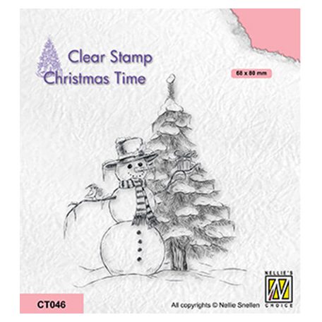 Szilikonbélyegző , Snowman / NC  Clear Stamp (1 csomag)