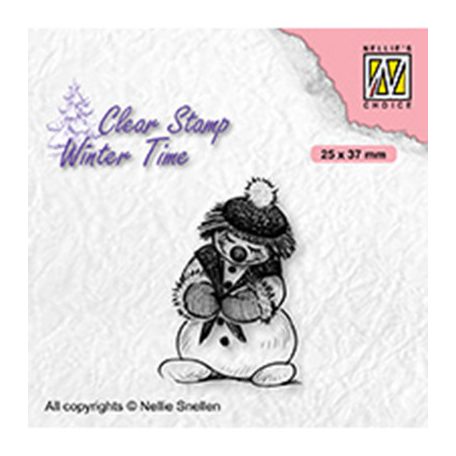 Szilikonbélyegző , Shy snowman / NC  Clear Stamp (1 csomag)
