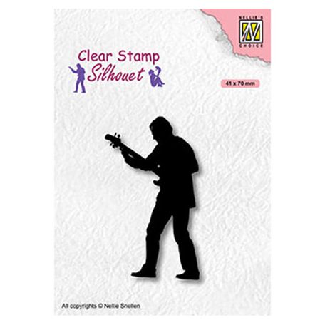 Szilikonbélyegző , Teenagers serie, Guitar player / NC  Clear Stamp (1 csomag)