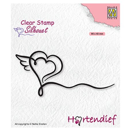 Szilikonbélyegző , Hearts / NC  Clear Stamp (1 csomag)