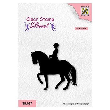 Szilikonbélyegző , Equestrian sport / NC  Clear Stamp (1 csomag)