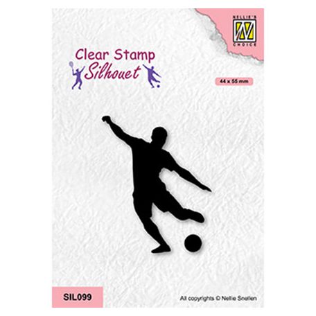 Szilikonbélyegző , Soccer player / NC  Clear Stamp (1 csomag)