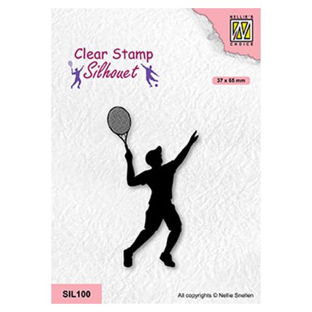 Szilikonbélyegző , Tennis player / NC  Clear Stamp (1 csomag)