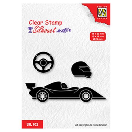 Szilikonbélyegző , Formula one serie: 1 / NC  Clear Stamp (1 csomag)