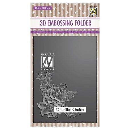 Domborító mappa , Rose corner-2 / NC 3D Embossing Folders (1 db)