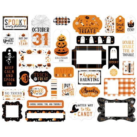Kivágatok , Halloween Party / Echo Park Frames & Tags (1 csomag)