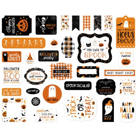 Kivágatok , Halloween Party / Echo Park Ephemera (1 csomag)