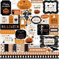   Matrica 12" (30 cm), Halloween Party / Echo Park Element Sticker (1 csomag)