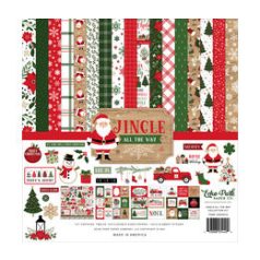   Papírkészlet 12" (30 cm), Jingle All The Way Kétoldalas/ Echo Park Collection Kit (1 csomag)