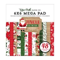   Papírkészlet 6" (15 cm), Jingle All The Way / Echo Park Paper Pack (48 lap)