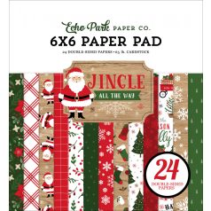   Papírkészlet 6" (15 cm), Jingle All The Way / Echo Park Paper Pack (24 lap)