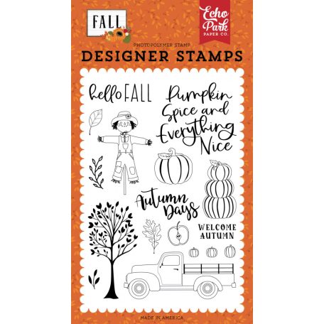 Szilikonbélyegző , Fall Welcome Autumn/ Echo Park Stamp Set (1 csomag)
