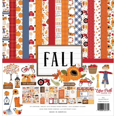 Scrapbook Papírkészlet 12" (30 cm) Fall Collection Kit (1 csomag)