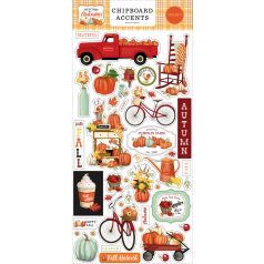   Chipboard , Welcome Autumn / Echo Park Chipboard Accents  (1 csomag)