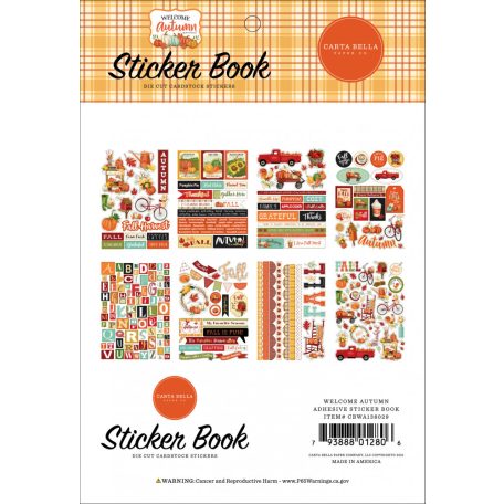 Matrica , Welcome Autumn / Echo Park Sticker Book (16 ív)
