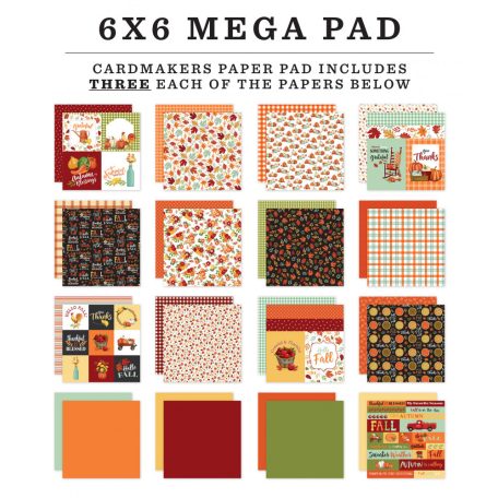 Papírkészlet 6" (15 cm), Welcome Autumn / Echo Park Paper Pack (48 lap)