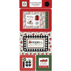   Chipboard , Home For Christmas / Echo Park Chipboard Frames  (1 csomag)