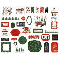   Kivágatok , Home For Christmas / Echo Park Ephemera (1 csomag)