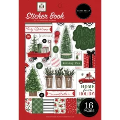   Matrica , Home For Christmas / Echo Park Sticker Book (16 ív)