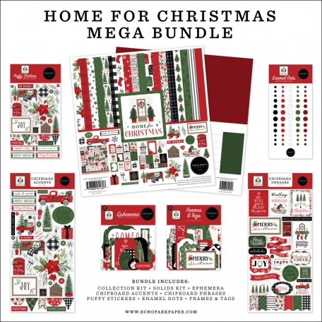 Carta Bella Scrapbook alkotócsomag Home For Christmas / Mega Bundle (1 csomag)
